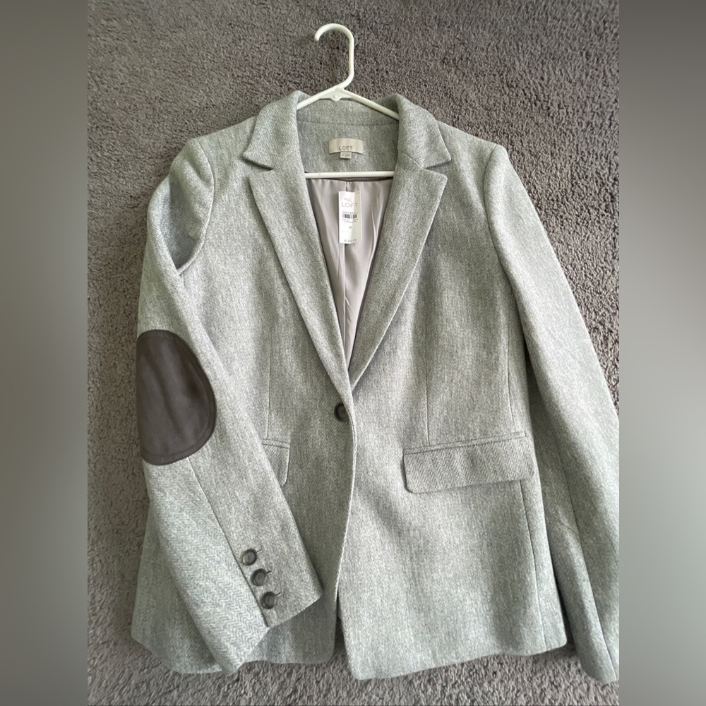 NWT LOFT Herringbone Blazer